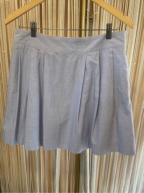 Lands End Canvas 1963 light blue pleated skirt with pockets tennis golf size 8